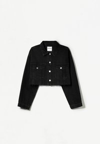 Bershka Džínová bunda - black