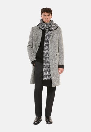 The Kooples CHEVRON - Klassischer Mantel - black white