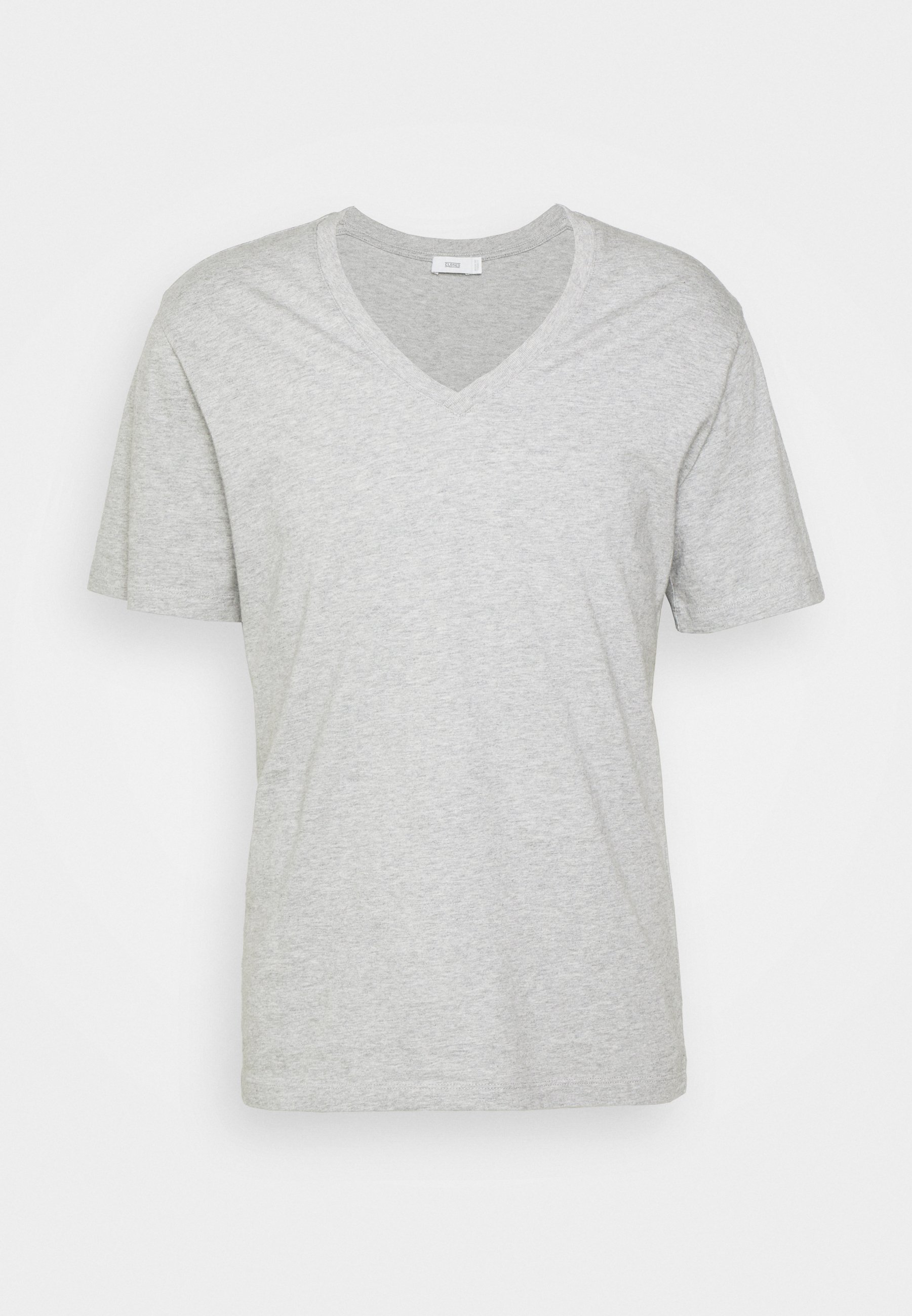 gray v neck tee