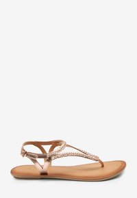 Next FOREVER COMFORT PLAIT TOE POST - Sandalai su T formos dirželiu - rose gold