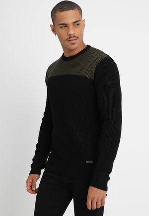 HERMES - Jumper - black/khaki