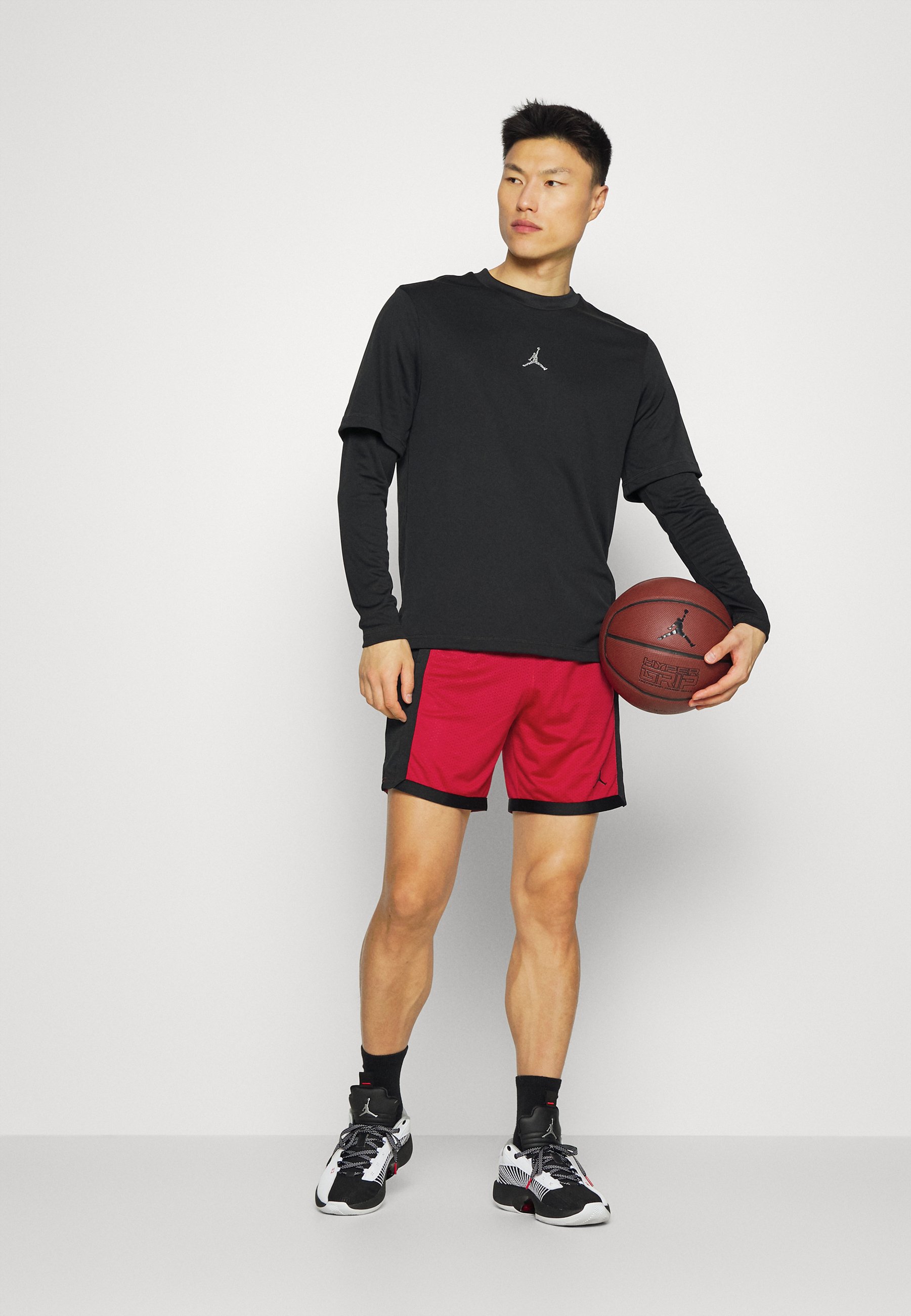 Jordan SHORT - Pantalón corto de deporte - gym red/black/rojo - Zalando.es