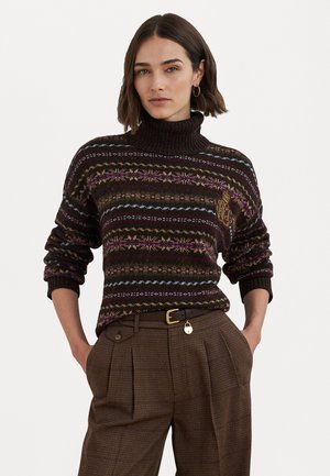 FAIR ISLE WOOL BLEND TURTLENECK SWEATER - Pullover - multi