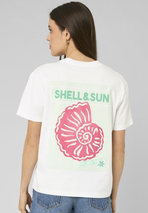 BZB, T-SHIRT IMPRIMÉ DEVANT/ DOS - T-shirt imprimé - blanc