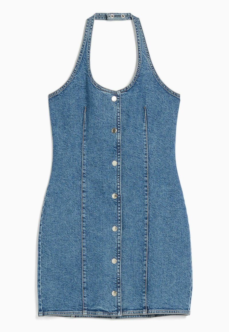 Bershka Jeansjurken lichtblauw denim