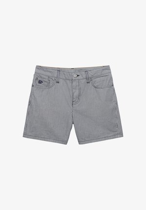 Superdry & Co, SUPERDRY MID RISE STRIPE SHORTS.. - Shorts - deep navy hickory stripe