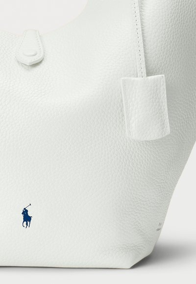 Polo Ralph Lauren POLO PLAY LEATHER TOTE - Maisiņveida soma - paper
