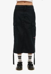 Superdry & Co MIDI - A-snit nederdel - washed black