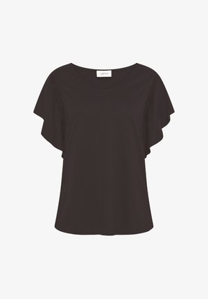Cartoon, CARTOON MIT V-AUSSCHNITT BASIC SHIRT - T-shirts print - dunkelbraun