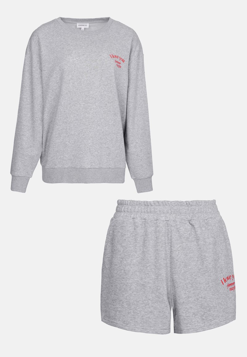 Even&Odd Shorts lichtgrijs gemêleerd