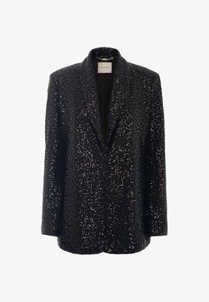 SEQUIN - Manteau court - black