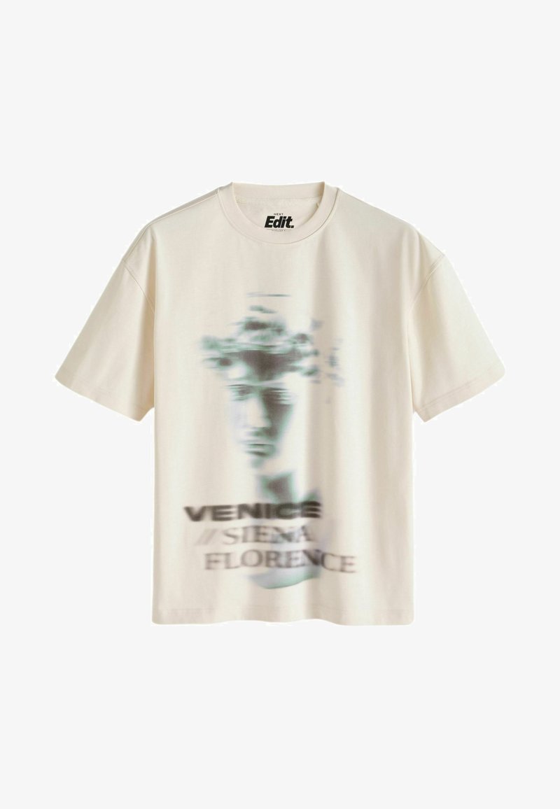 Next T-shirt imprimé - ecru statue blur