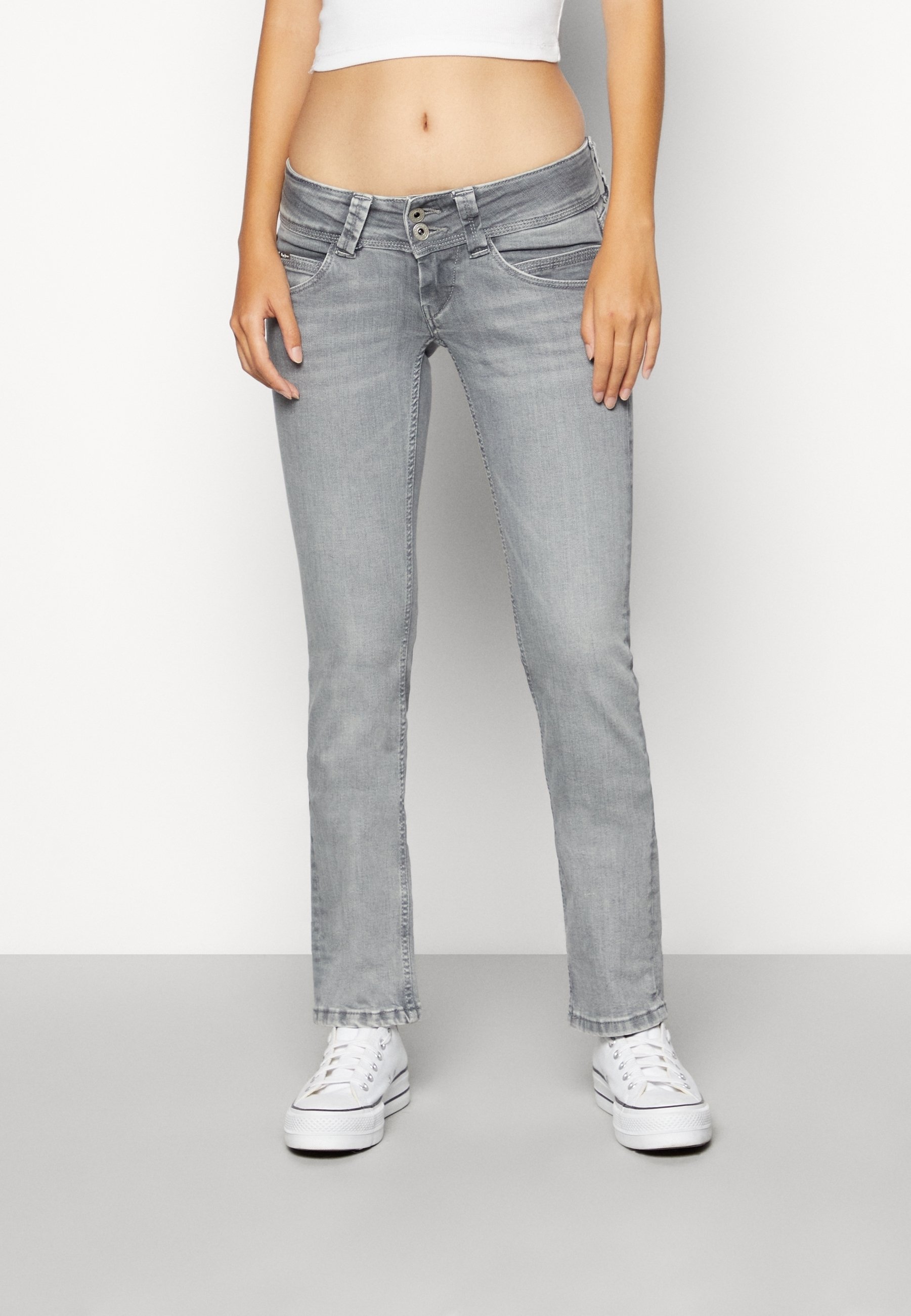 Grey Pepe Jeans Venus Gris Pepe Jeans Venus Jeans Slim Fit En Gris