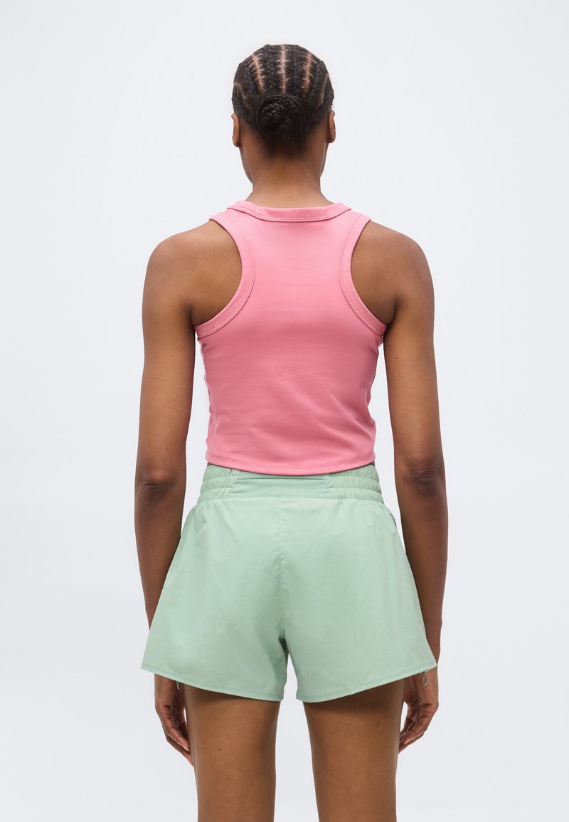 Nike Performance ONE FITTED CROP TANK - Top - peony/white