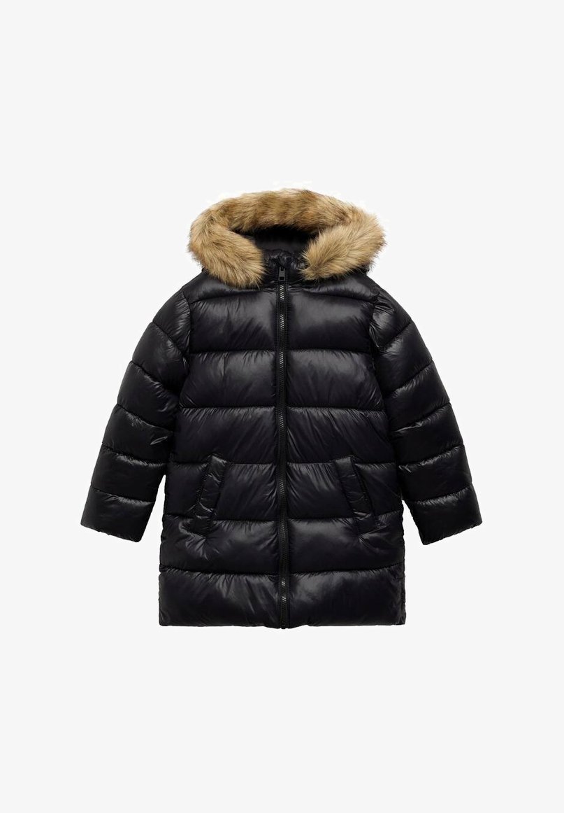 Mango Kids Winter coat black