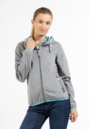 Schmuddelwedda, FUNKTIONS - Sweatjakke - grau melange dunkelaqua