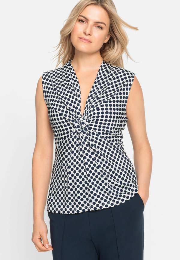 MIT V-AUSSCHNITT - Bluse - dunkelblau