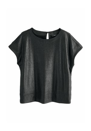 PETITE FIT - SHORT SLEEVE BOXY  - Tricou basic - black