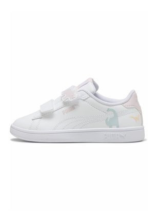 Puma, SMASH 3.0 DINO SNEAKERS UNISEX - Matalavartiset tennarit - white-powder pink