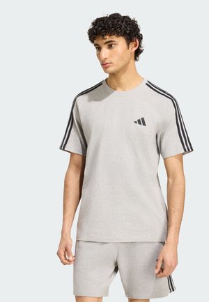 adidas Sportswear, T-shirt print - medium grey heather white