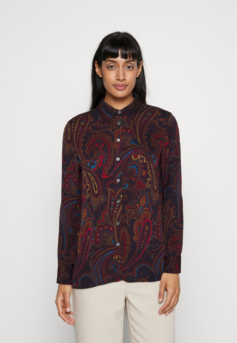 banana-republic-dillon-paitapusero-boho-paisley-tummanruskea
