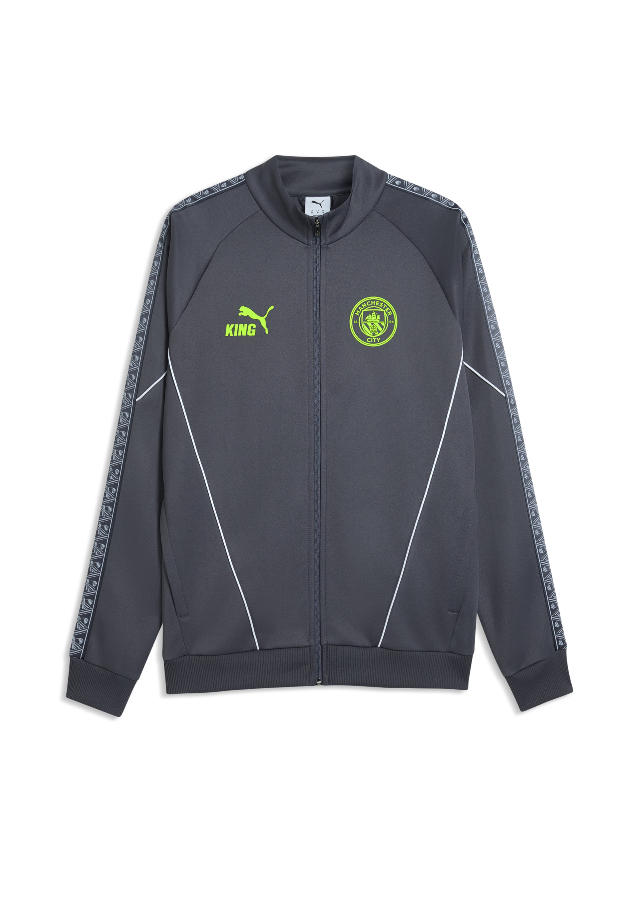 Puma MANCHESTER CITY FC KING ANTHEM - Sportovní bunda - galactic gray-pro green