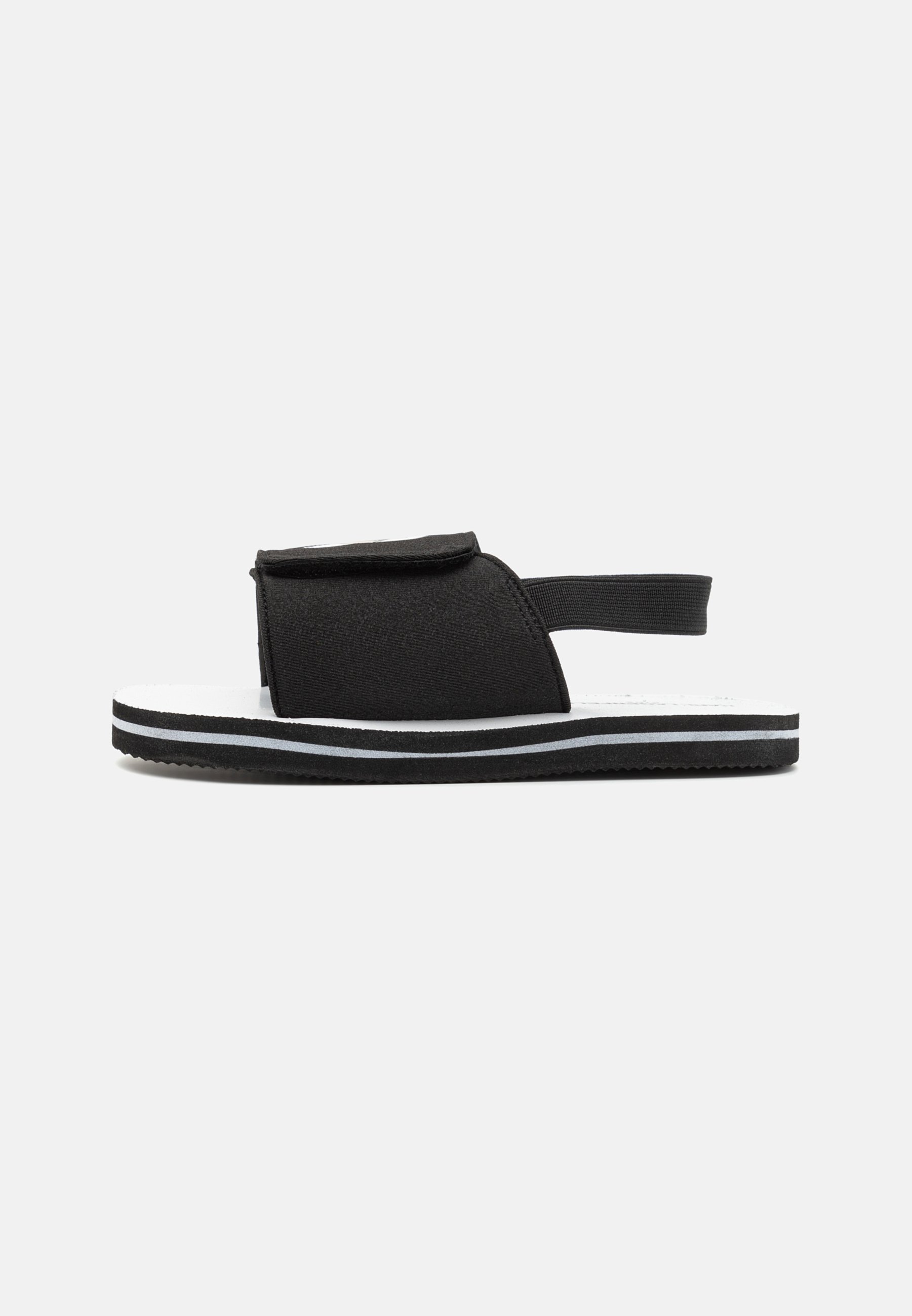 Karl Lagerfeld Striped Black and White Sandals Karl Lagerfeld White Cross Strap Sandals Size 37 EU main image 4
