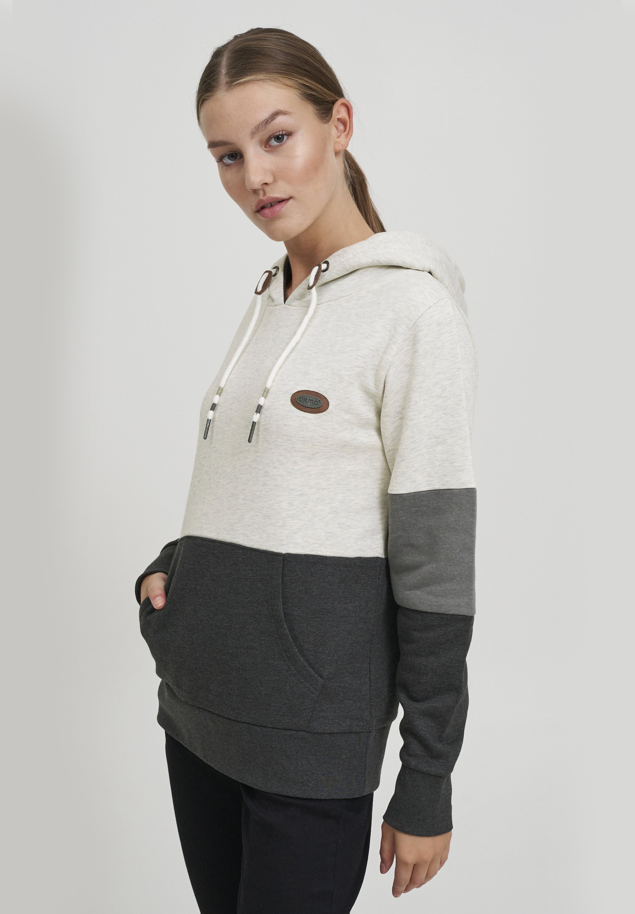 売れ筋商品|||オックスモ パーカー・スウェットシャツ レディース アウター OXGrynet - Sweatshirt - oyster grey melange Grey Soft Touch Oversize Sweatshirt Online Shopping | OXXOSHOP