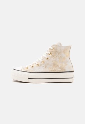 Converse, CHUCK TAYLOR ALL STAR LIFT PLATFORM - Високи маратонки - vintage white/light gold/black