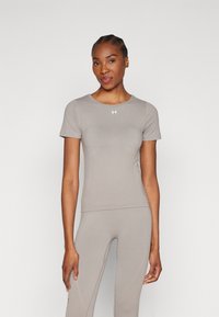 Under Armour - VANISH SEAMLESS - Sporta krekli - pewter/white Miniatūras attēls 1