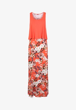 s.Oliver, Maxi dress - koralle-bedruckt