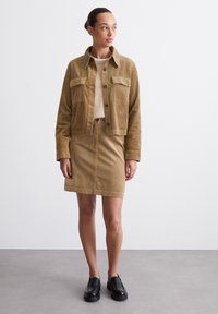 Marc O'Polo JACKET SHIRT DETAILS SLIGHTLY CROPPED - Skraistė  - soft mocca