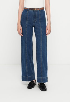 ONLMADISON - Široké nohavice - dark blue denim