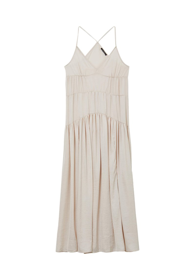 Calliope LUNGO CON ARRICCIATURE - Vestito lungo - beige