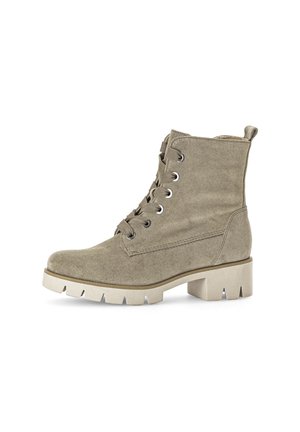 Platform ankle boots - grün