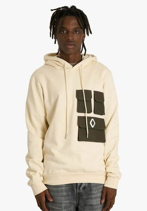 PULLOVER - Felpa con cappuccio - beige