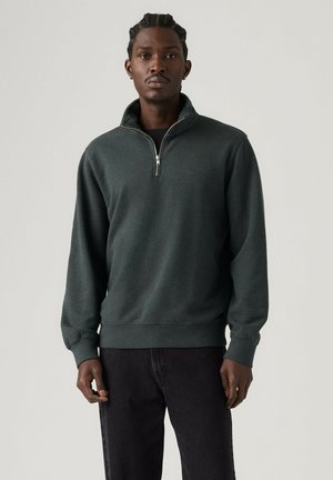 Levi's®, ORIGINAL HM QUARTER ZIP WINETASTING HTR - Sweatshirt - winetasting htr - blacks -