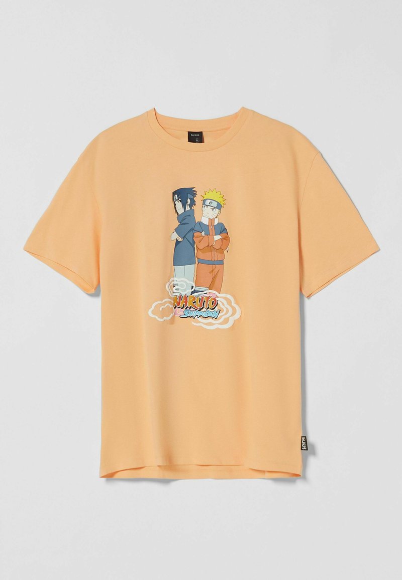 Herren T-Shirts basic | Bershka REGULAR FIT SHORT SLEEVE NARUTO T-Shirt print orange - PZ15840 Herren T-Shirts basic | Bershka REGULAR FIT SHORT SLEEVE NARUTO T-Shirt print orange - PZ15840