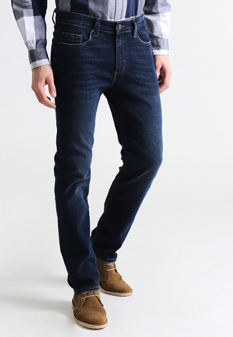 ONLY & SONS Jeans Slim Fit Uomo Blu Scuro 38W X 34L Denim Elasticizzato Vita Media