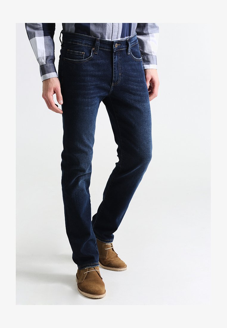 ONLY & SONS Jeans Slim Fit Uomo Blu Scuro 38W X 34L Denim Elasticizzato Vita Media