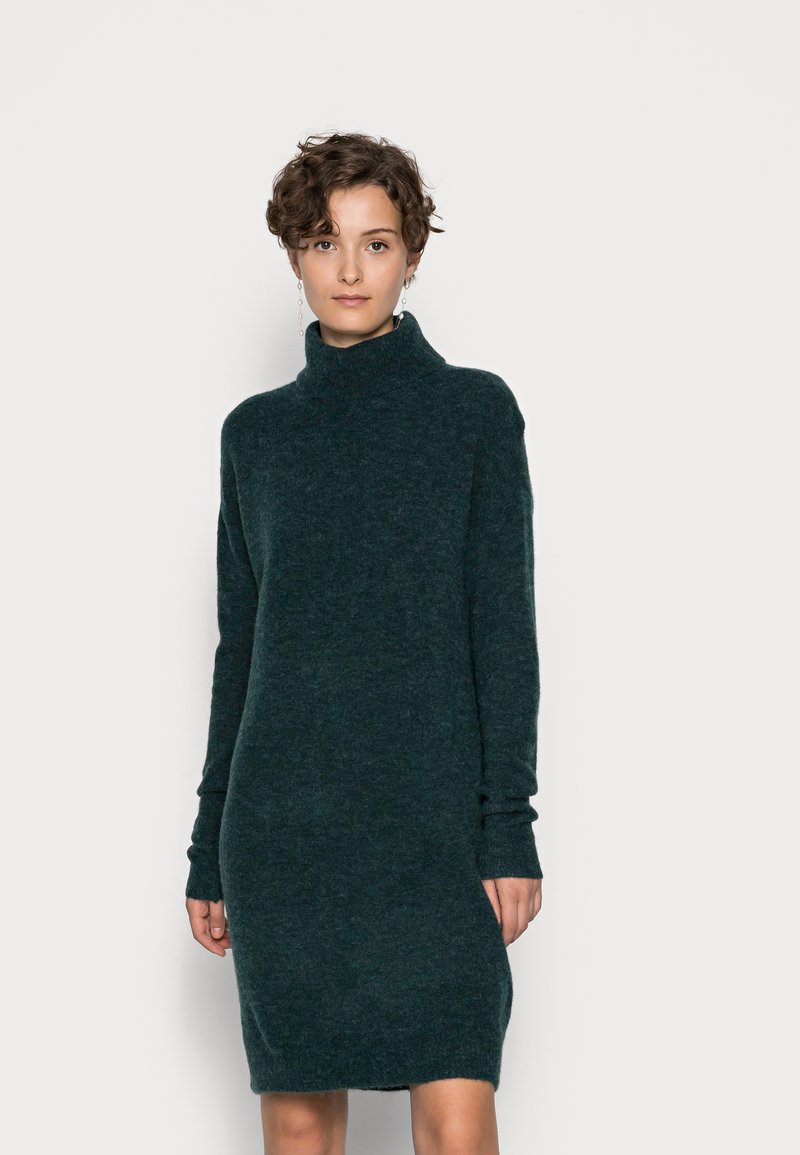 Vero Moda Tall VMKATIE ROLLNECK DRESS Robe pull sea moss/vert ZALANDO.FR