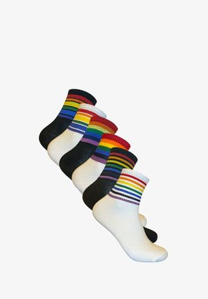 Mr Ukko, 6 PACK PRIDE - Calcetines - black/white