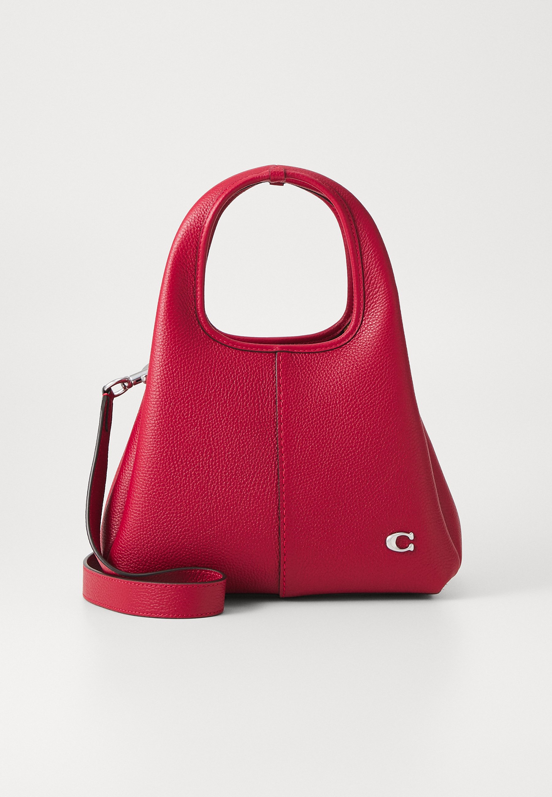 COACH POLISHED PEBBLE LANA SHOULDER BAG - Handbag - ruby/bordeaux