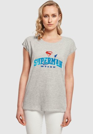 SUPERMAN LOOK UP IN THE SKY - Print T-shirt - heather grey