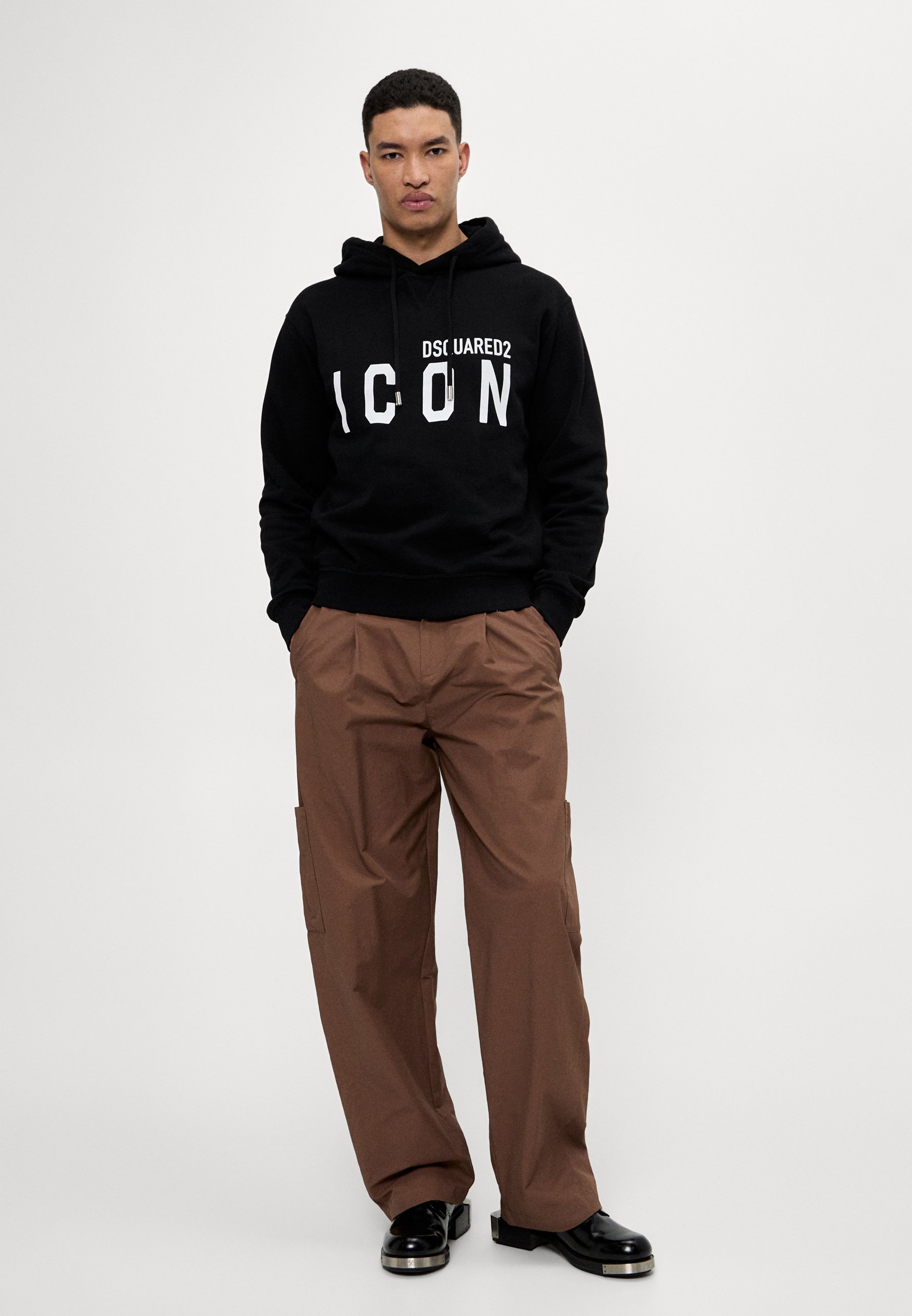 DSQUARED2 ICON COOL FIT HOODIE - Sweatshirt - black - Zalando