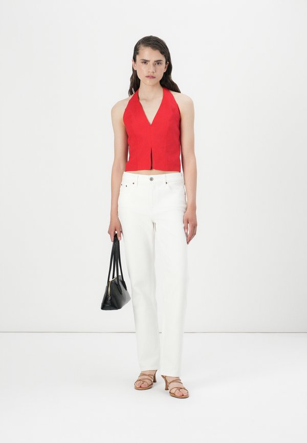 BARE CLEAN FRONT HALTER VEST  - Top4