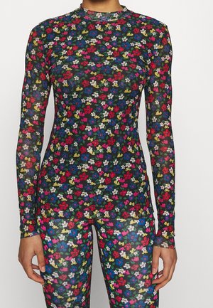 Langarmshirt - mottled black
