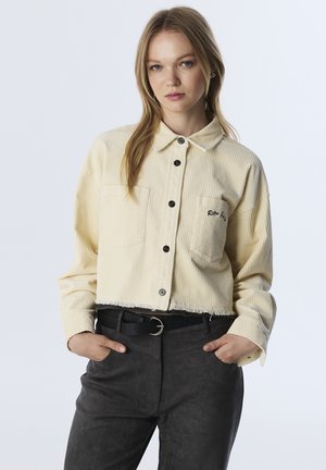 WITH SLOGAN DETAIL - Overhemdblouse - cream
