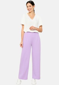 LolaLiza LOOSE-FITTING - Hlače - lilac bright