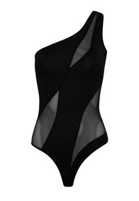 CURVE MESH ONE SHOULDER - Body - black